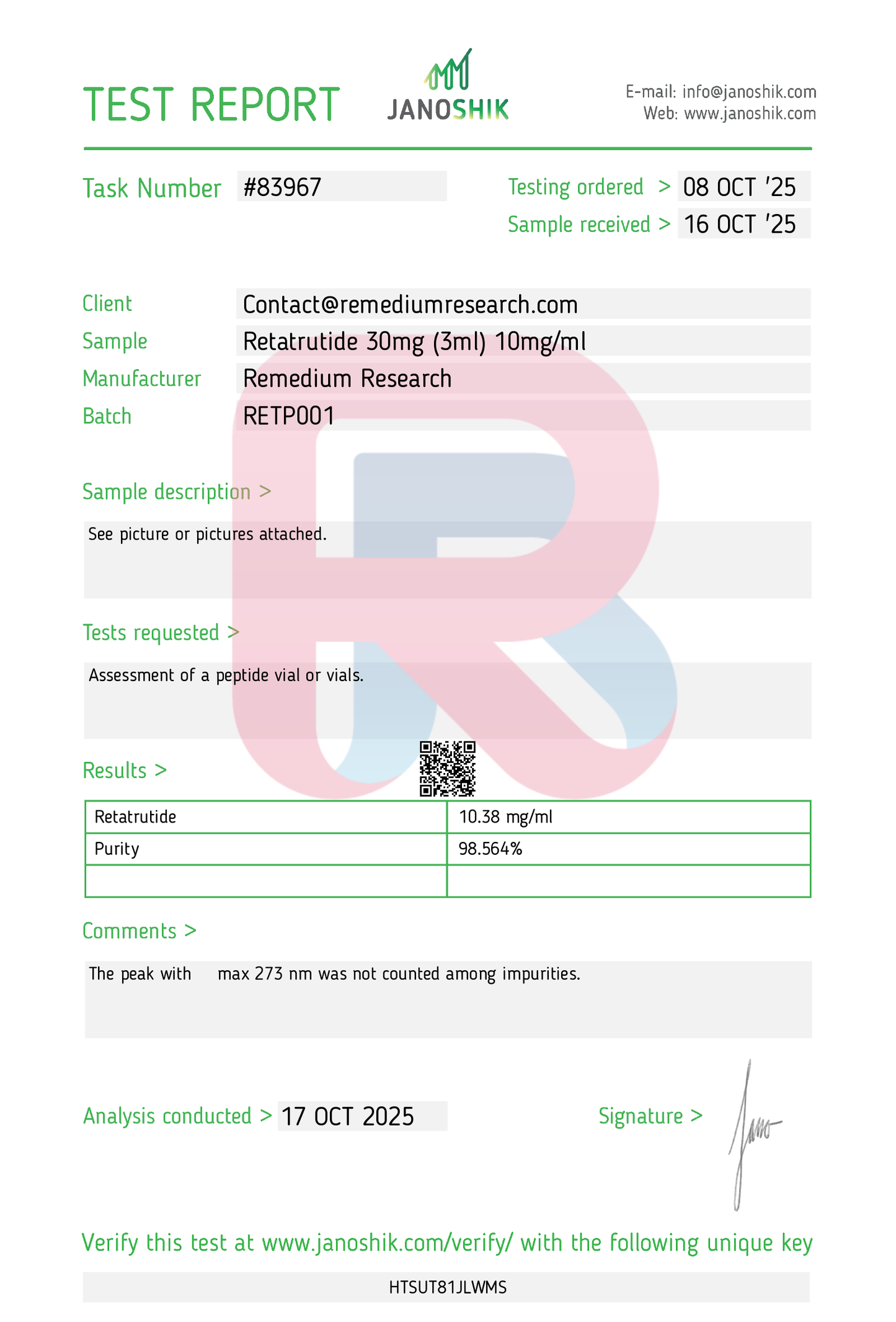 Remedium Retatrutide 30mg