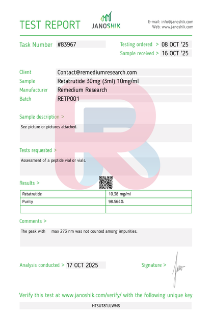 Remedium Retatrutide 30mg