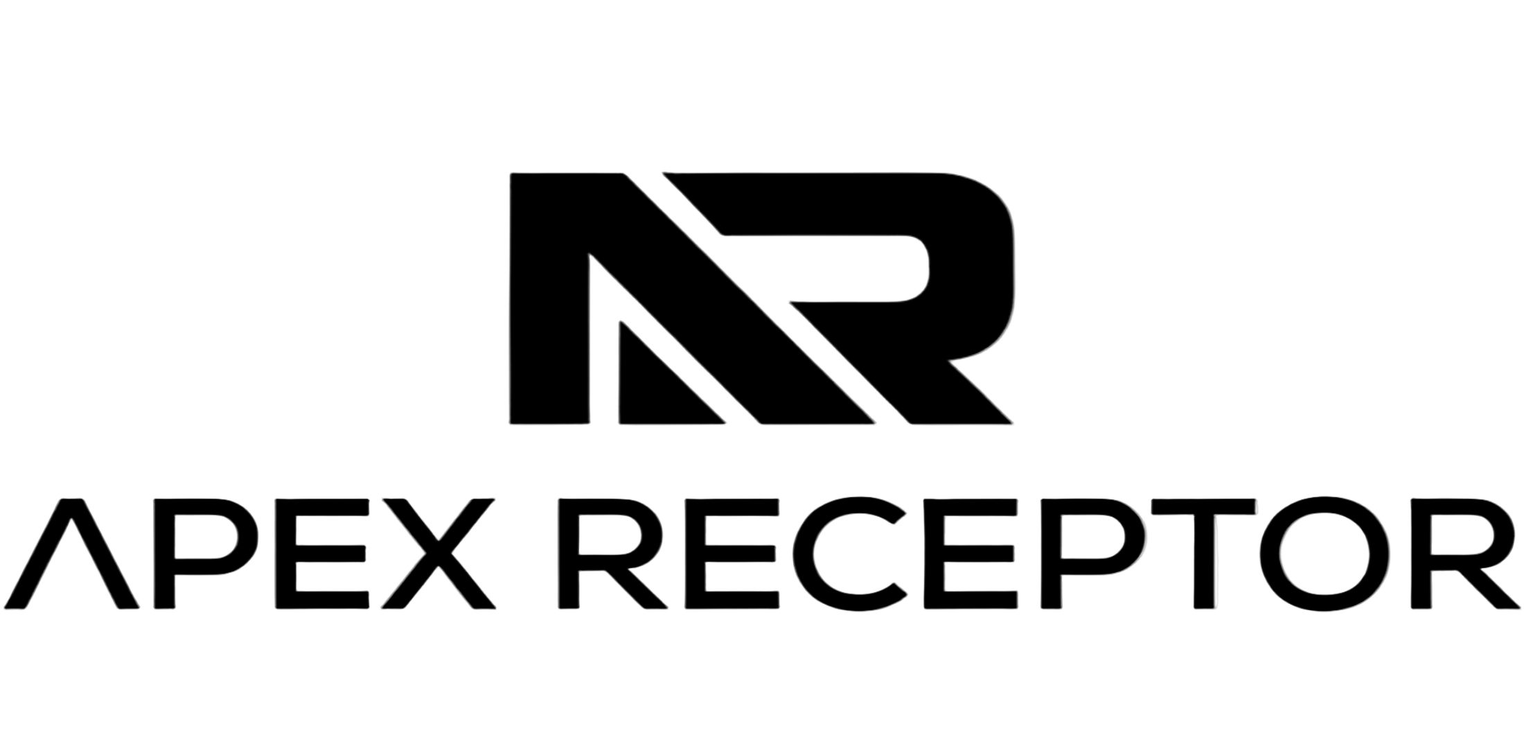 Logo of Apex Receptor with a stylized letter 'R' on a white background